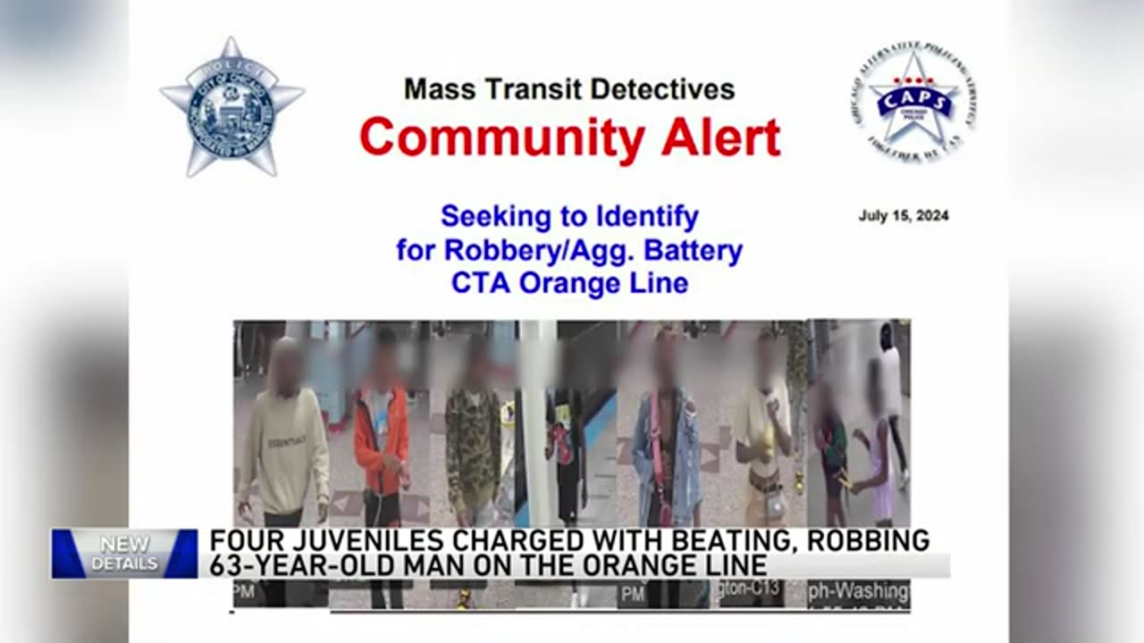 11-year-old girl among 4 juveniles charged in CTA Orange Line attack | WGN News