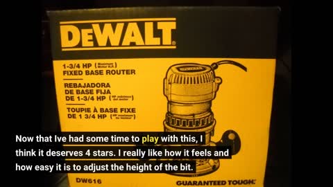 DEWALT #router Fixed Base 1-3/4-HP (DW616)-Overview