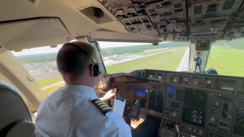 Trump Force One flyby in Lara Trump's home town of Wilmington, North Carolina