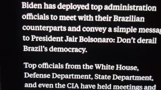 USA CIA involved with Brazil's election