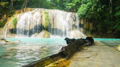 Beautiful Waterfall from hilly Forest