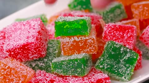 Gummy Candy Recipe _ Jujubes Recipe _ Jello Candy Recipe _ Yummy