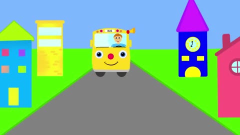 The Wheels on the Bus - Nursery Rhymes for Children, Kids and Toddlers