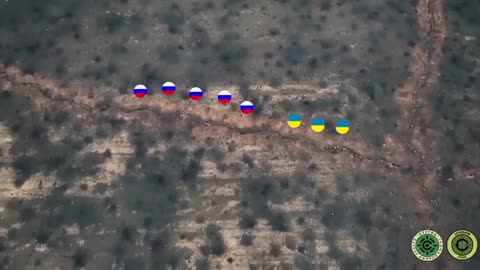 Incredible Footage of a Ukrainian assault on Russian Trenches