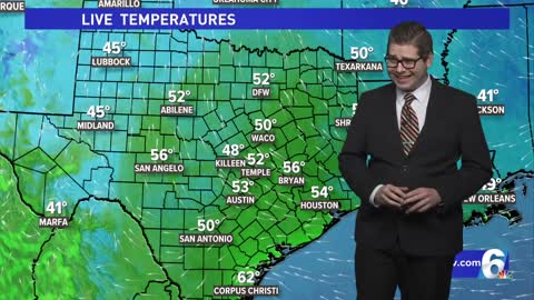 Central Texas Forecast Continuing the Temperature Roller Coaster with Front After Front Pushing