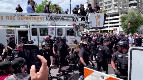 Police officer ran over by Denver Nuggets parade truck