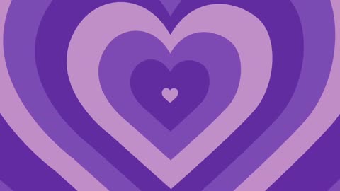 458. Heart Tunnel Background💜Purple Neon Heart