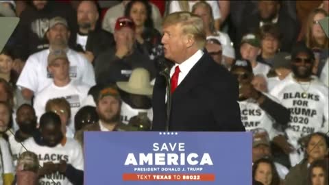 Former president Donald Trump visite conore"for save America rally"