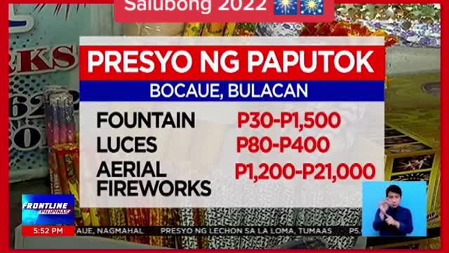 Mga naghahabol bumili ng baputok, dumagsa sa bisperas ngSalubon