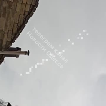 Полёт крылатой ракеты над Одессой