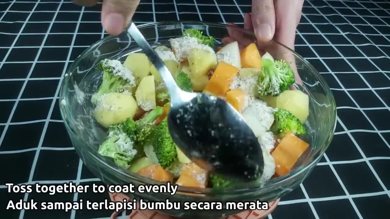 It_s so delicious that I make it almost every day_ Roasted Vegetables Recipe Happycall Double Pan