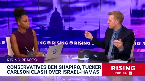 Ben Shapiro SLAMS Tucker Carlson OverAnti-War Stance On Israel-Palestine, SIDING WITH THE LEFT