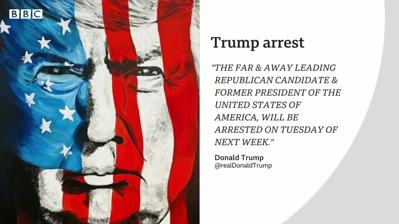 Ex-US Donald Trump says he expects to be arrested – BBC News