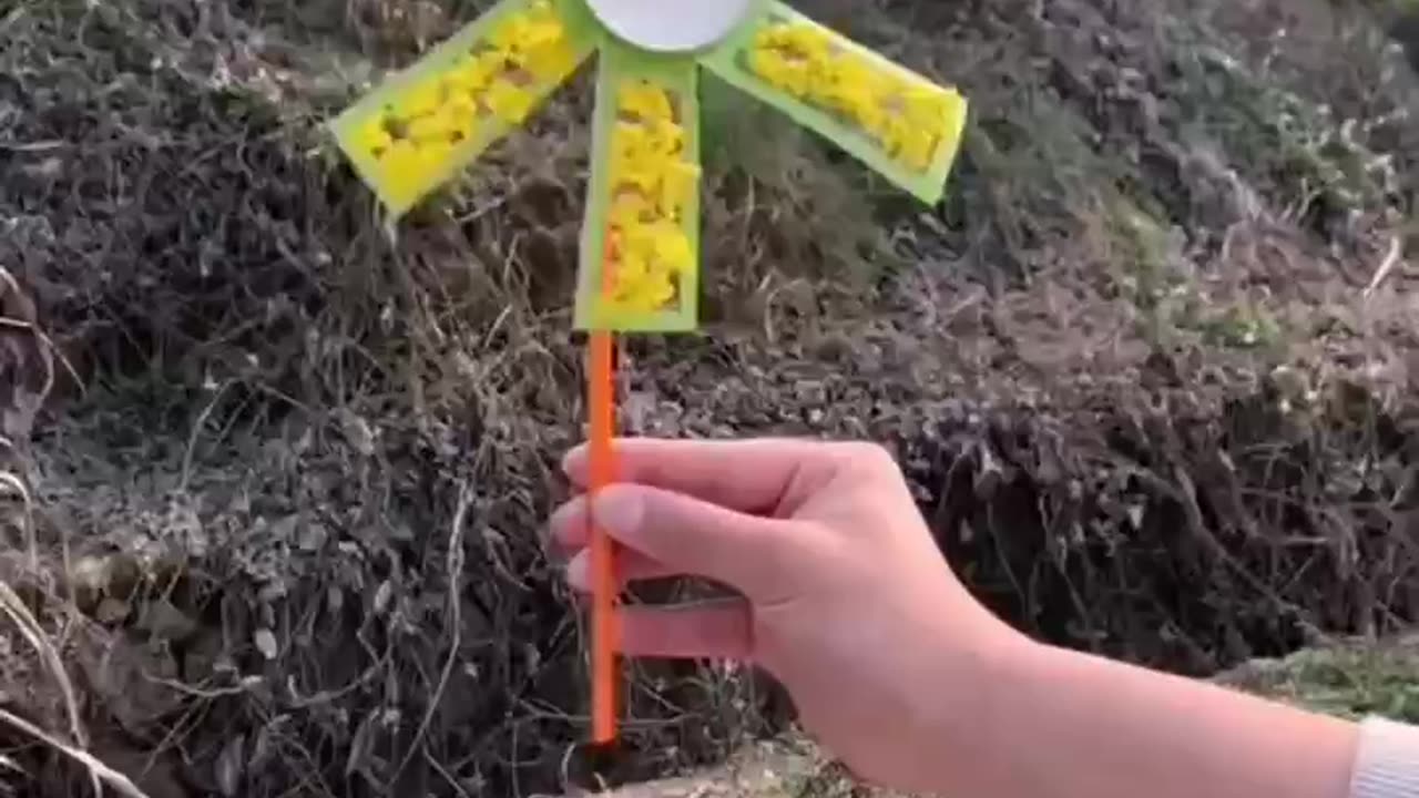 Kids creative ideas/ home made wind mill/ for kids playing