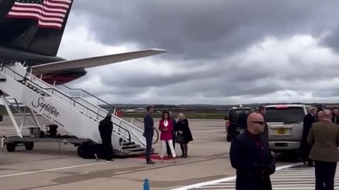 President Trump arrives in Scotland