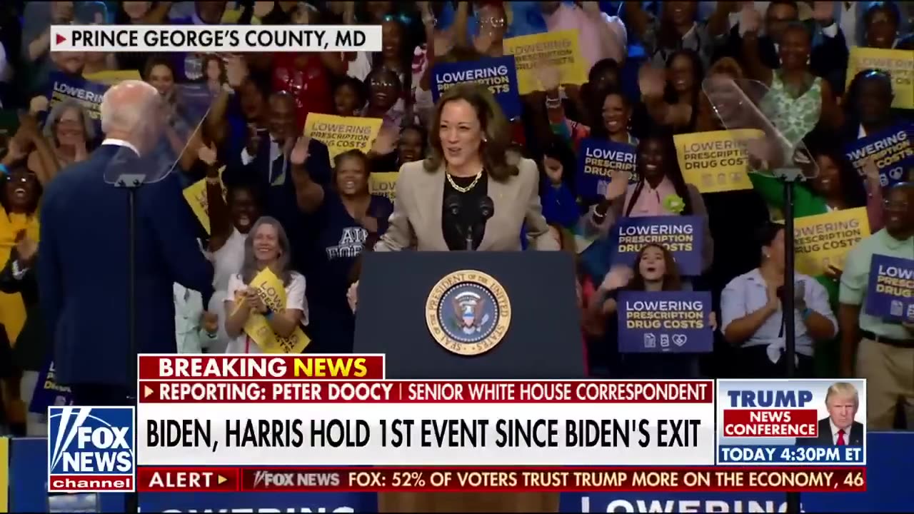 Peter Doocy President Biden looked 'wistful,' not overjoyed, in event with Harris