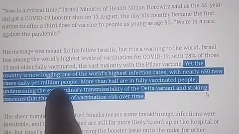 Israel is having a VAXXED Pandemic!