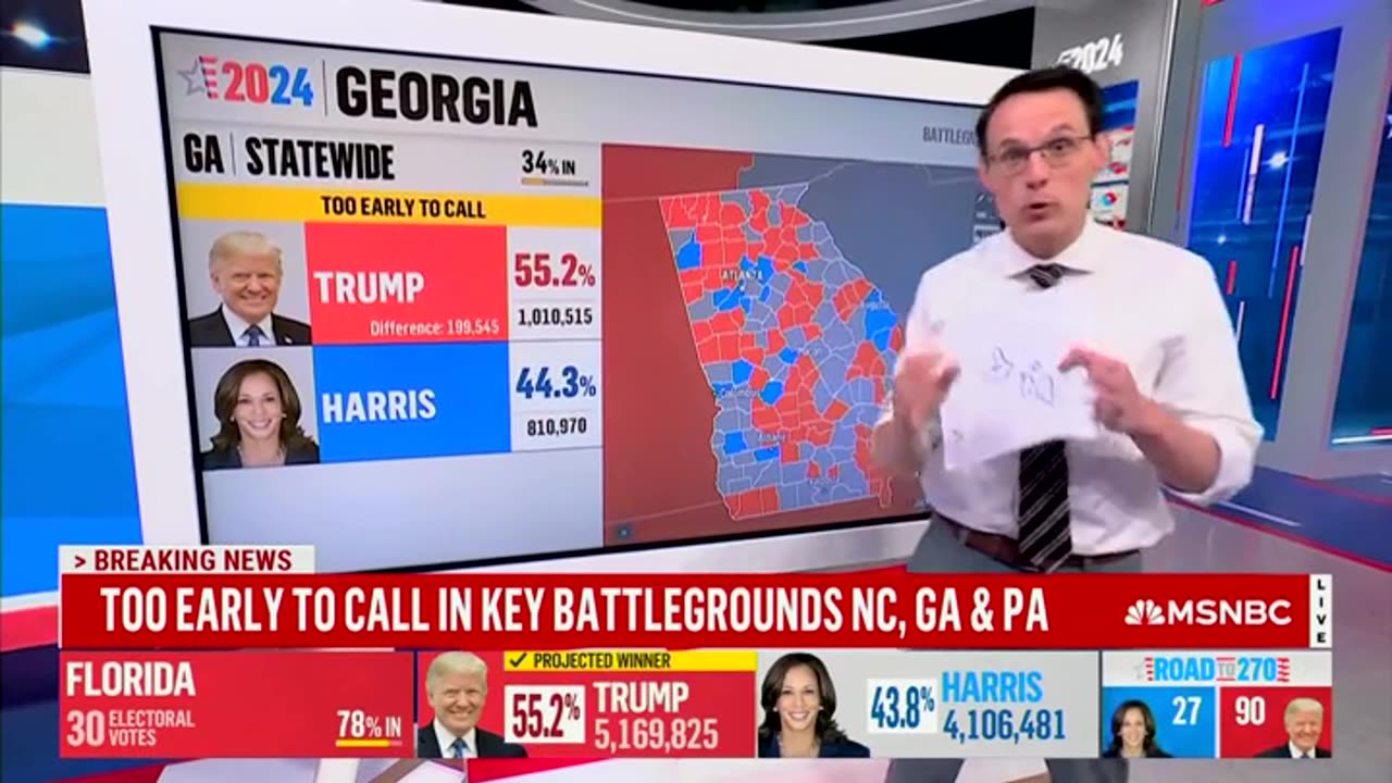 Kornacki Says Trump '10 For 10 So Far' In Boosting Turnout In 'Small Rural Counties' In Swing-State