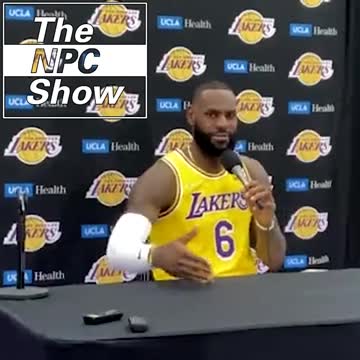 Communist LeBron James Also Against J4b M4nd4tes 🟠⚪🟣The NPC Show