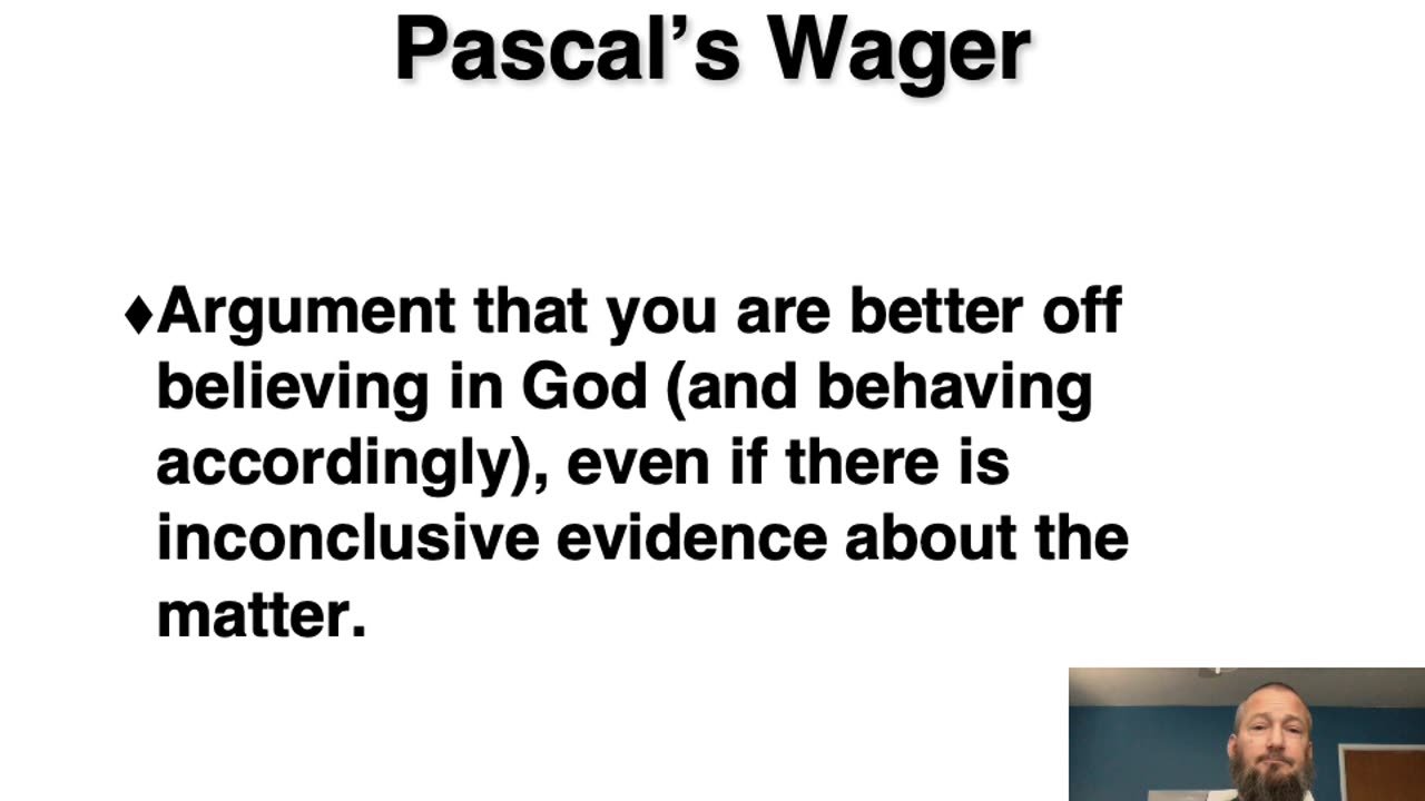 Pascal's Wager