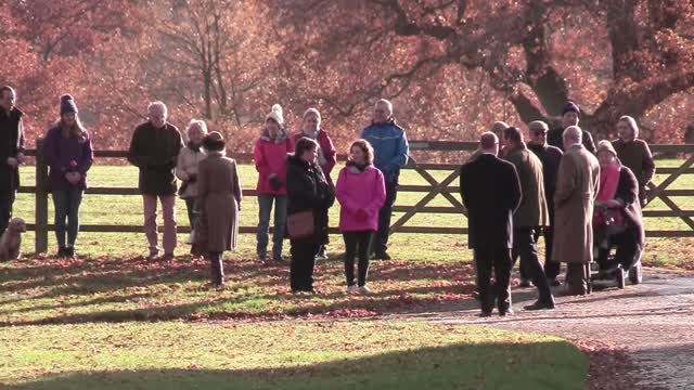 HRH Prince Charles and The Duchess of Cornwall attend Sunday service