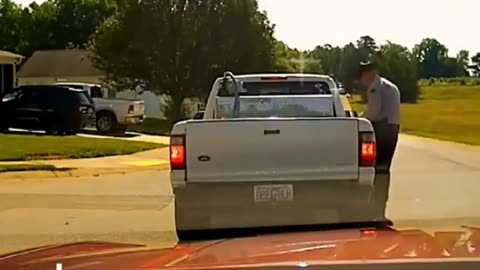 Marksman Officer Takes Out a 🤡 #caughtoncamera #police #policevehicle #copsreloaded #cops