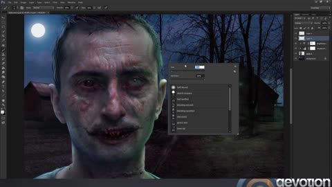 Photoshop Zombie Makeover