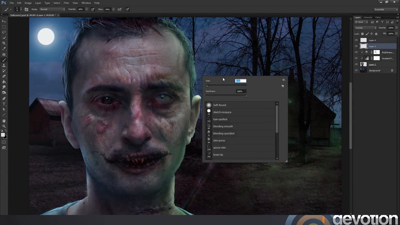 Photoshop Zombie Makeover