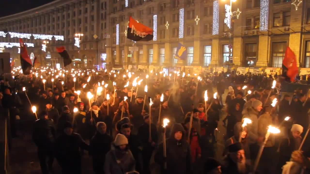 Kyjev 2019. Oslava 110 výročí od narození Bandery.