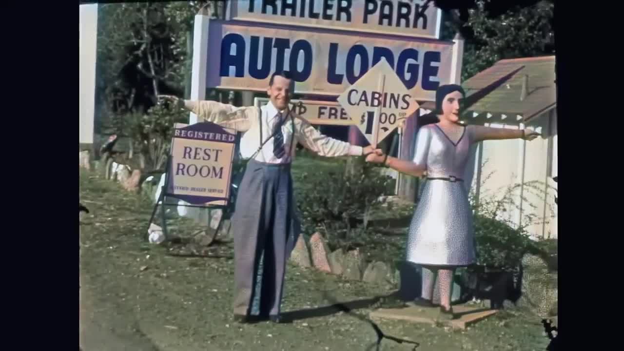 California Vacation in 1930s in color [60fps, Remastered] w_sound design added (1)