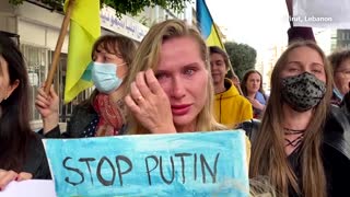 'Stop Putin': protesters around the world express fears