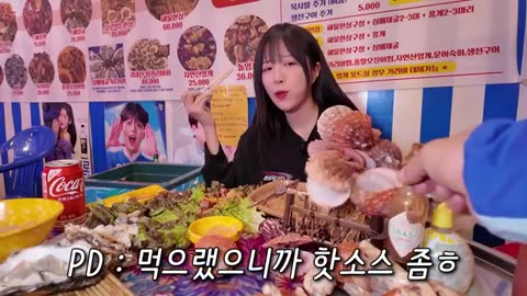 Mukbangers with A Huge Seafood Tray