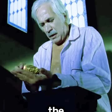 The old man is addicted to being bitten by a golden egg