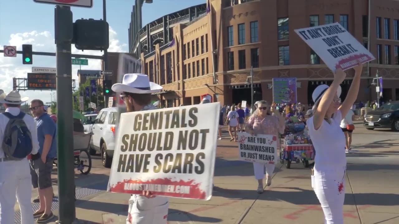 Bloodstained Men protest