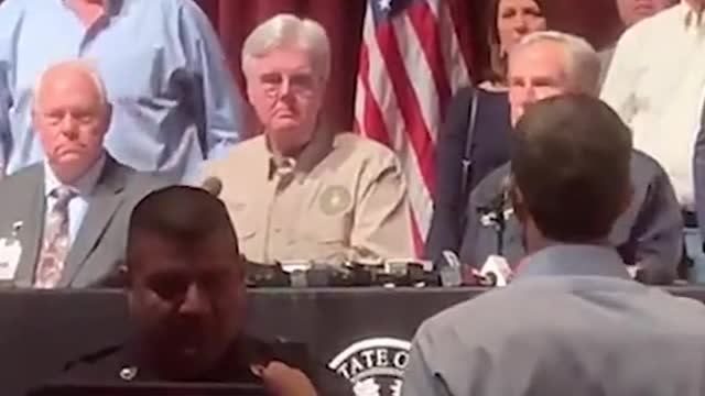 A press conference where Texas authorities were providing updates...