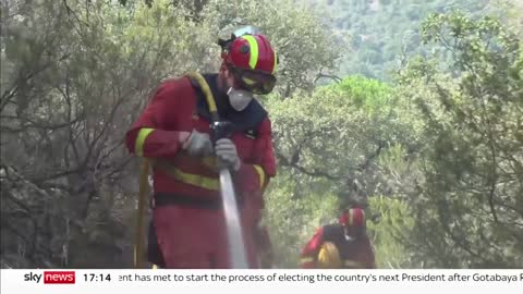 Homes evacuated in Portugal and Spain, as fire grips Europe