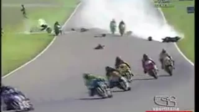 Motorbike Racing Accident