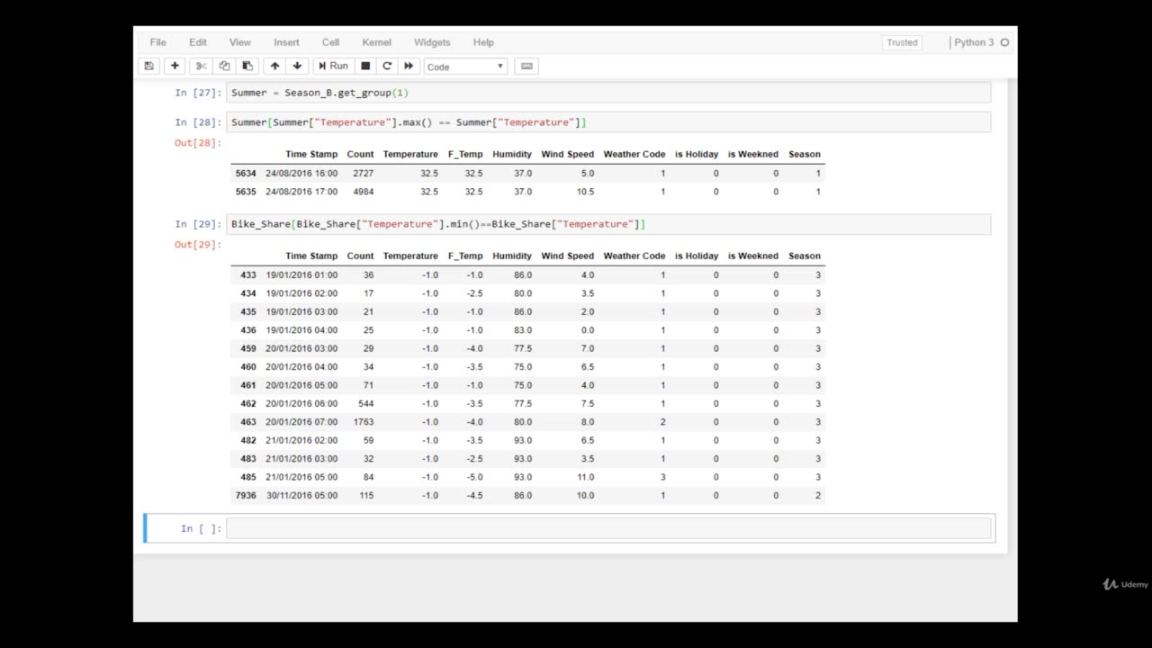 Python Full Course - Chapter 12 - 4. Bike Sharing Project Answers