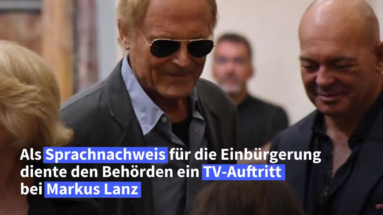 Schauspieler Terence Hill erhält deutsche Staatsbürgerschaft