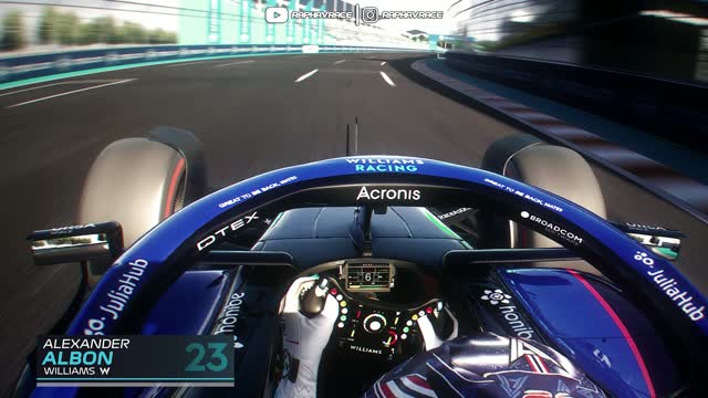 F1 2022 Miami Grand Prix | Alexander Albon Onboard Lap - Williams Racing FW44 | Assetto Corsa