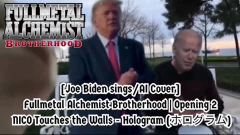 [Joe Biden sings/AI Cover] Fullmetal Alchemist Brotherhood OP 2 Nico Touches the Walls - Hologram