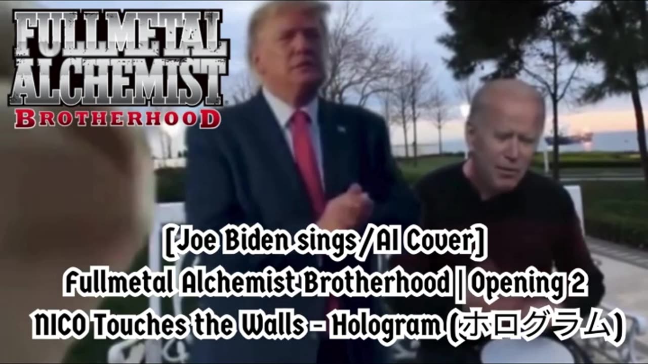 [Joe Biden sings/AI Cover] Fullmetal Alchemist Brotherhood OP 2 Nico Touches the Walls - Hologram