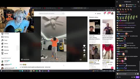 xQc reacts to Kai's TikTok