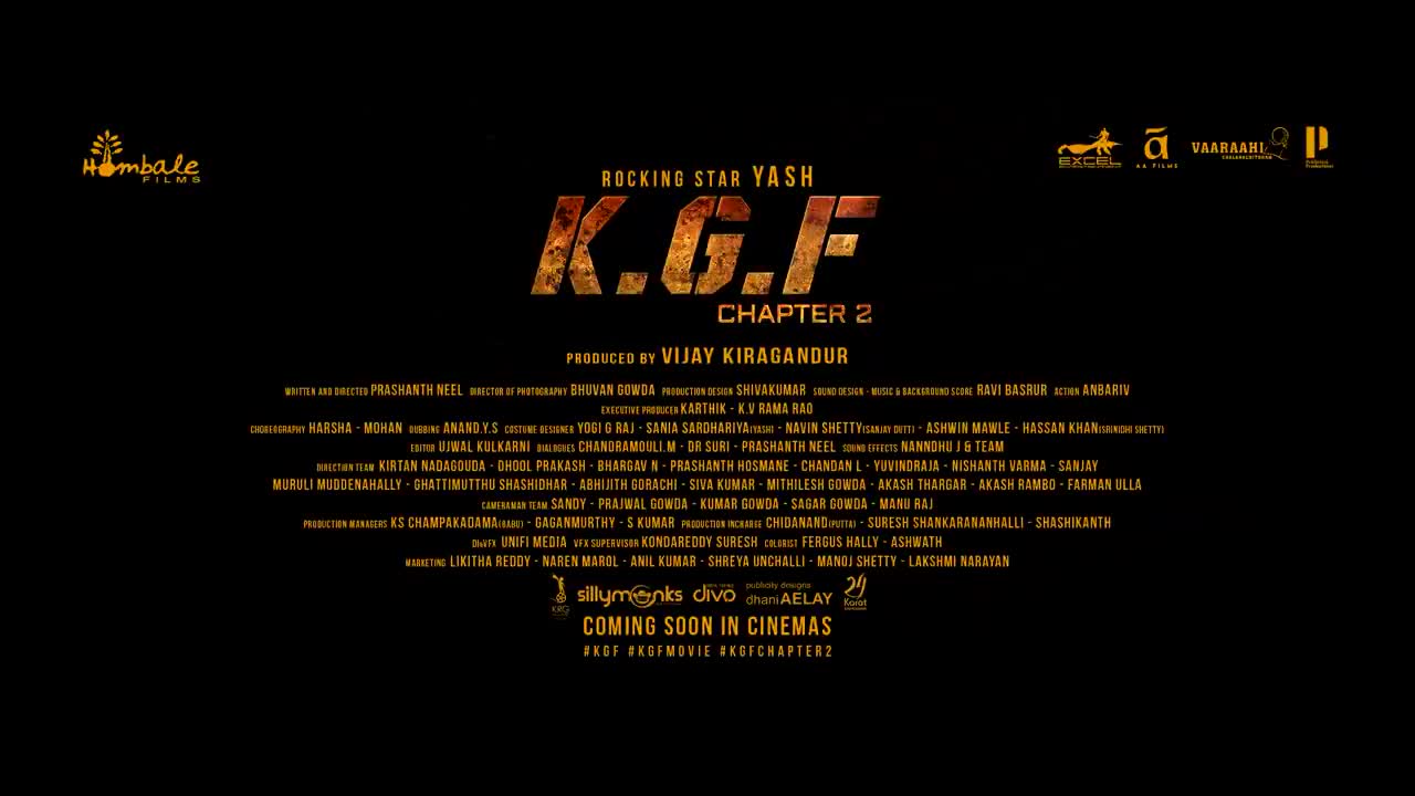 KGF CHAPTER 2 KANNADA MOVIE TEASER