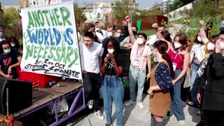 Greta and other activists meet Italy's Draghi