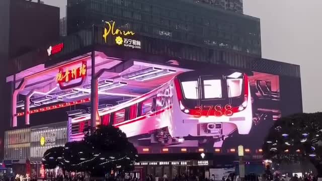 Future 3D billboard in china 🤯🤯