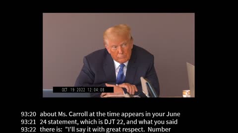 Donald Trump Deposition in E Jean Carroll Civil Rape Case