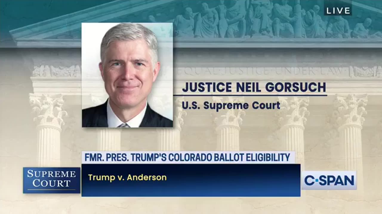 "Try to Answer the Question" - Justice Gorsuch Owns Anti-Trump Colorado Lawyer