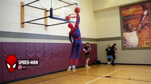 Spider-Man participates in a Dunk Contest!