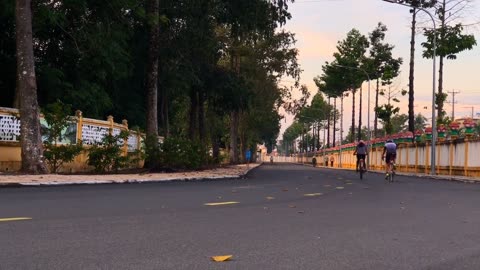 People Out Cycling For Exercise